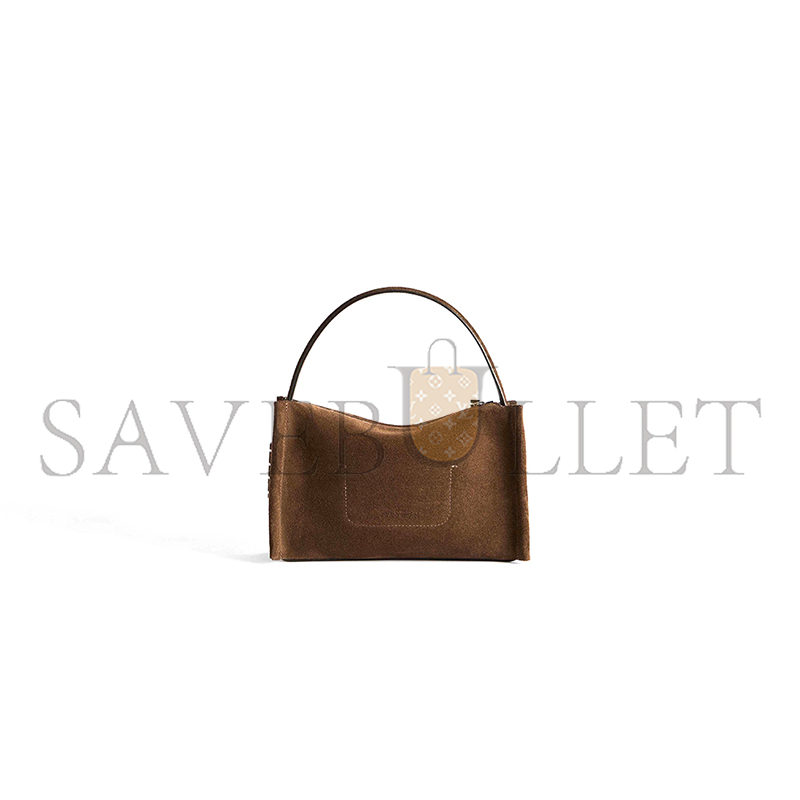 JW ANDERSON LOAFER BAG IN BROWN SUEDE HB0716LA0364600 (27*17*8cm)